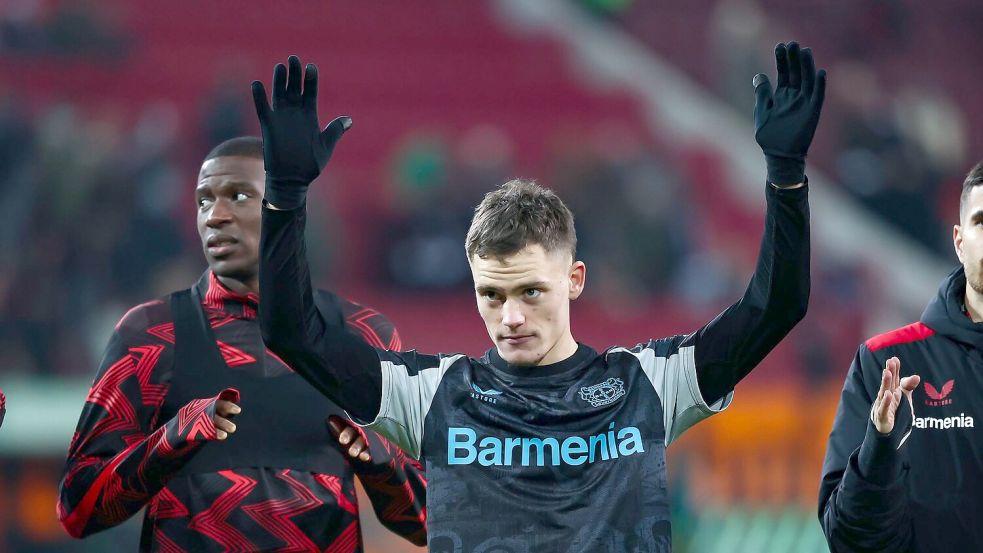 Hat seinen Vertrag in Leverkusen einem Bericht zufolge verlängert: Nationalspieler Florian Wirtz. Foto: Daniel Löb/dpa