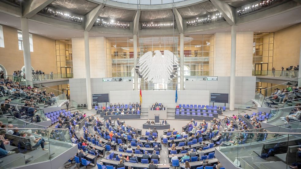 Die Abgeordneten stimmen unter Berufung auf Artikel 68 des Grundgesetzes namentlich ab. Foto: dpa/Michael Kappeler