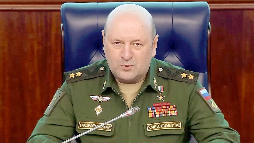 Der russische General Igor Kirillow gehörte zu den bekanntesten Gesichtern des Angriffskrieges gegen die Ukraine. Foto: Uncredited/Russian Defense Ministry Press Service/AP/dpa