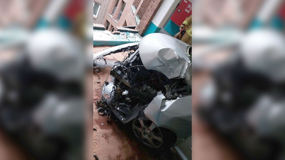 In einem Parkhaus in der Bremer Altstadt hat ein 87-jähriger Autofahrer die Kontrolle über sein Fahrzeug verloren. Foto: Polizei Bremen