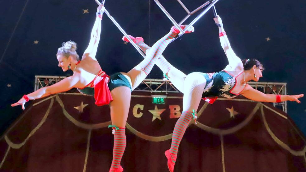 Viele Akrobatik-Aufführungen spielen sich in der Luft ab. Foto: Circus Montana