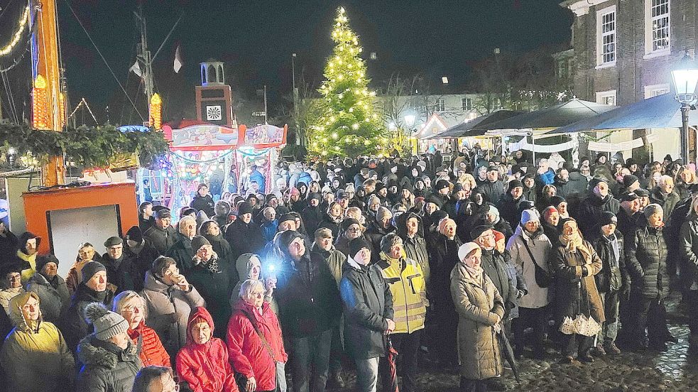 In Leer wurde gemeinsam gesungen. Foto: Wolters