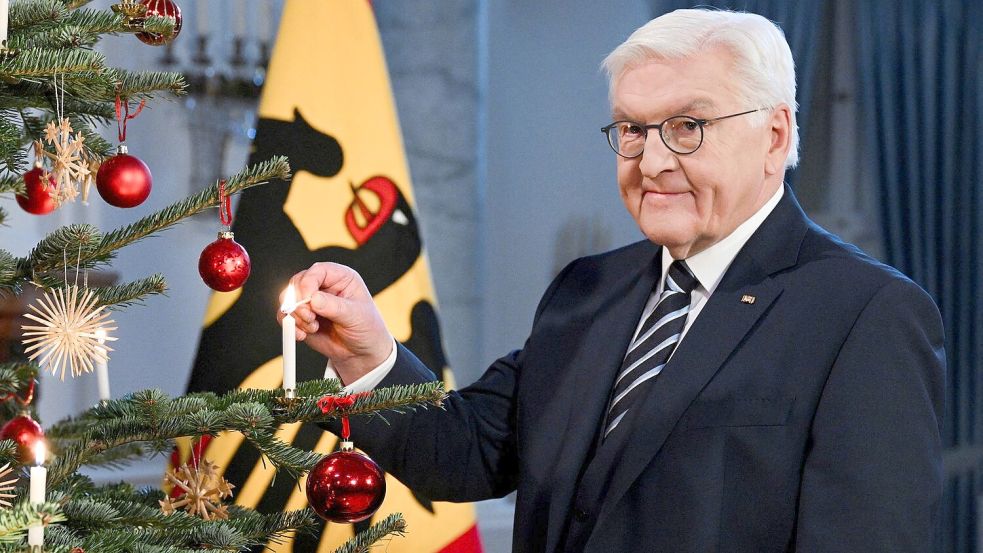 Die Entscheidung über die Auflösung des Bundestages und über Neuwahlen will Bundespräsident Steinmeier nach den Weihnachtstagen treffen. Foto: Annegret Hilse/Reuters/Pool/dpa