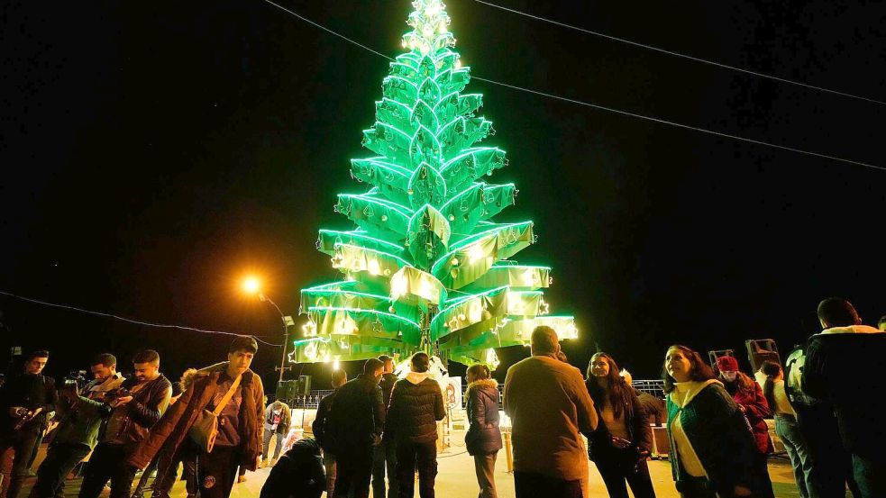 Christen feiern Weihnachten in Syrien. Foto: Hussein Malla/AP/dpa