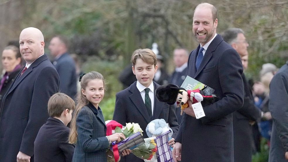 Für Kate und Williams Kinder gab es Geschenke. Foto: Jon Super/AP/dpa