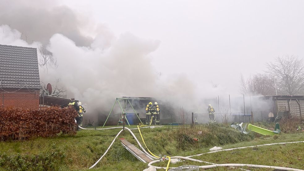 Es kam zu einer sehr starken Rauchentwicklung. Foto: Janssen