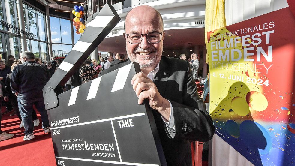 Der Emder Edzard Wagenaar ist in seinem Amt als künstlerischer Leiter des Filmfests bestätigt worden. Foto: Ortgies/Archiv