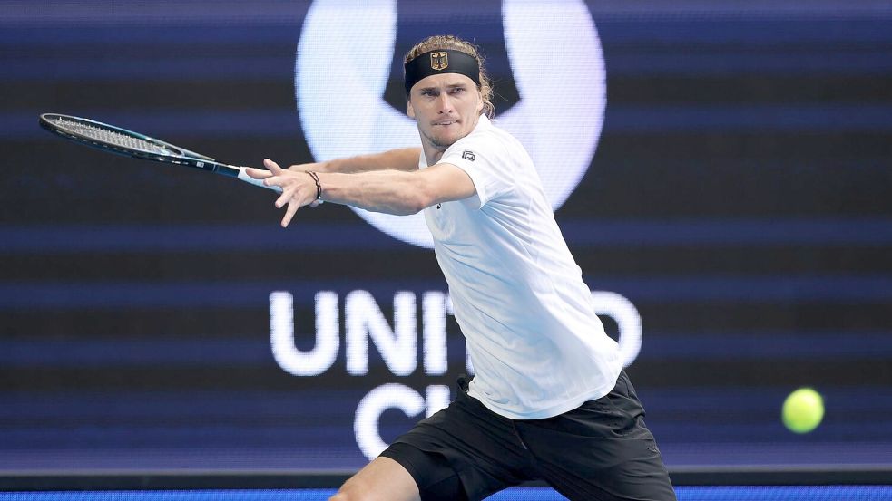 Alexander Zverev gewinnt sein erstes Saisonmatch und sorgt für die Entscheidung im Duell gegen Brasilien Foto: Richard Wainwright/AAP/dpa