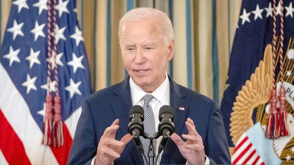 Präsident Biden machte weitere Details zu den Ermittlungen nach dem Terroranschlag publik. Foto: Mark Schiefelbein/AP/dpa