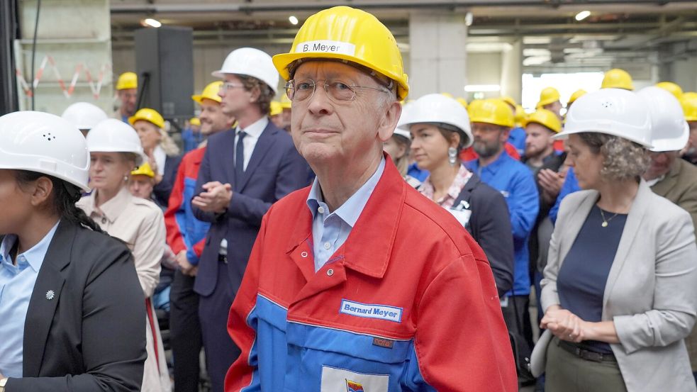 Bernard Meyer war jahrzehntelang das Gesicht der Meyer Werft. Im Zuge der Krise im Jahr 2024 verlor die Familie die Mehrheit an dem Unternehmen, das Kreuzfahrtschiffe baut. Foto: Gerd Schade