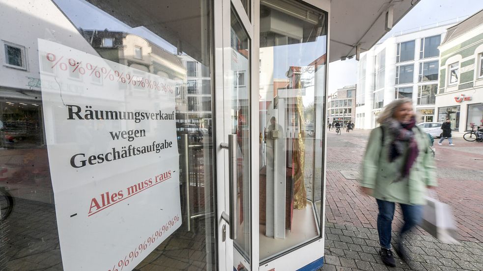 In der Leeraner Innenstadt sind neue Leerstände hinzugekommen. Foto: Ortgies