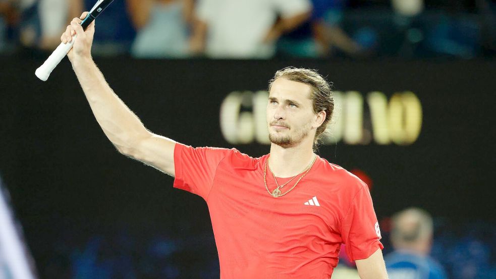 Freute sich über den Auftaktsieg bei den Australian Open: Alexander Zverev. Foto: Frank Molter/dpa