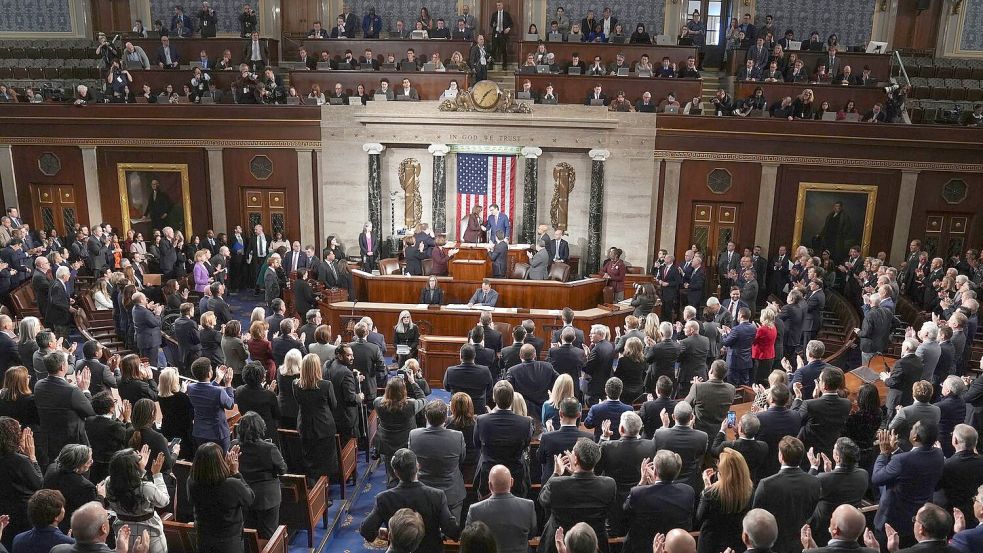 Im US-Parlament kontrollieren Trumps Republikaner beide Kammern. (Archivbild) Foto: Matt Rourke/AP/dpa