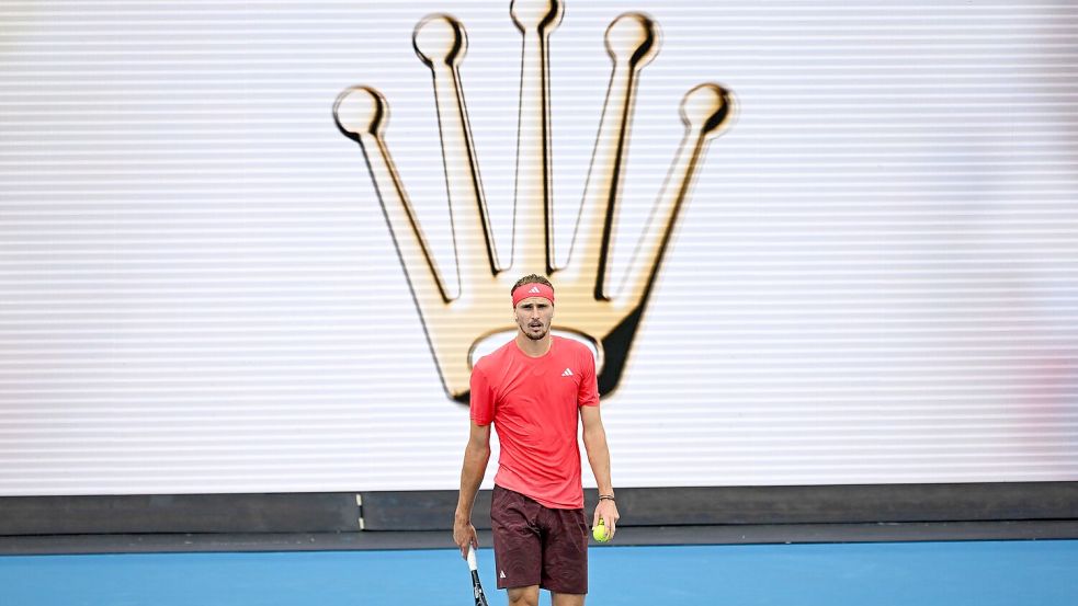 Will sich in diesem Jahr die Krone bei den Australian Open aufsetzen: Alexander Zverev Foto: Lukas Coch/AAP/dpa