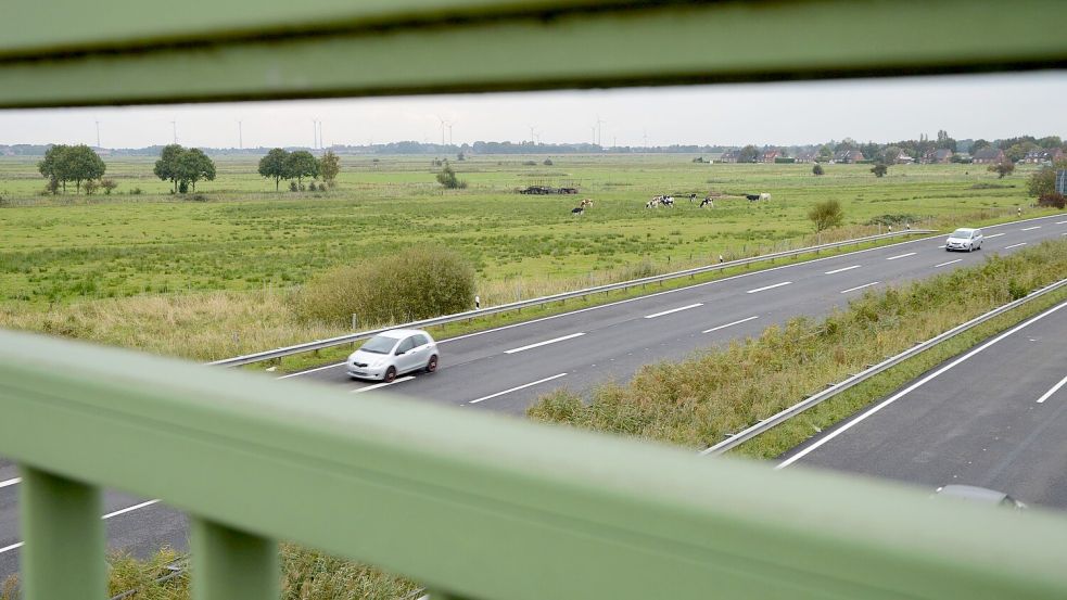 Die Gemeinde plant ein etwa fünf Hektar großes Gewerbegebiet nahe der Autobahn 31, Ausfahrt Pewsum. Foto: Archiv