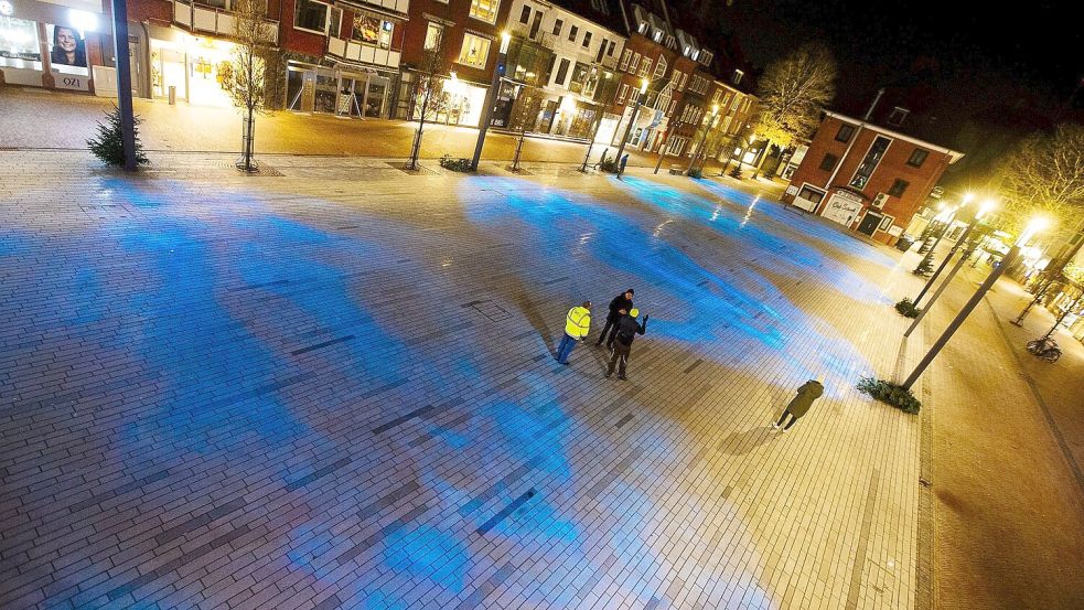 Der Neue Markt in Emden soll im Juli 2024 Schauplatz eines Landfriedensbruchs gewesen sein. Foto: J. Doden/Archiv