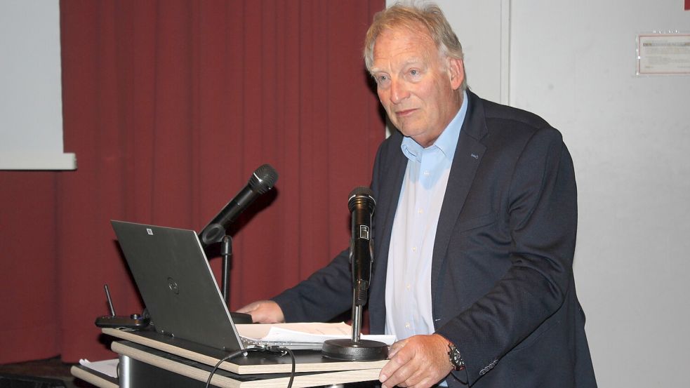 Wolfgang Kellner sprach in Aurich. Foto: G. Niet