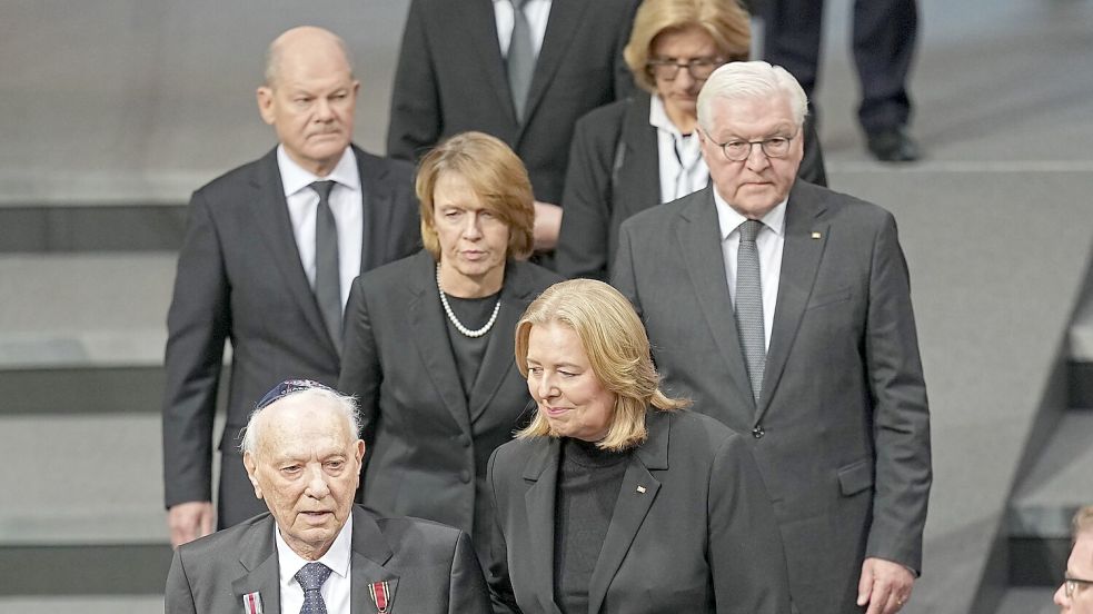 Der Bundestag gedenkt der Opfer des Nationalsozialismus. Foto: Michael Kappeler/dpa