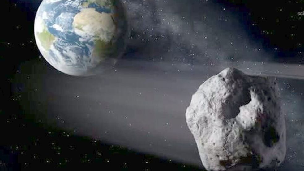 Der Asteroid 2024 YR4 könnte der Erde im Jahr 2032 gefährlich nahekommen. (Symbolbild) Foto: -/ESA/P.Carril/dpa