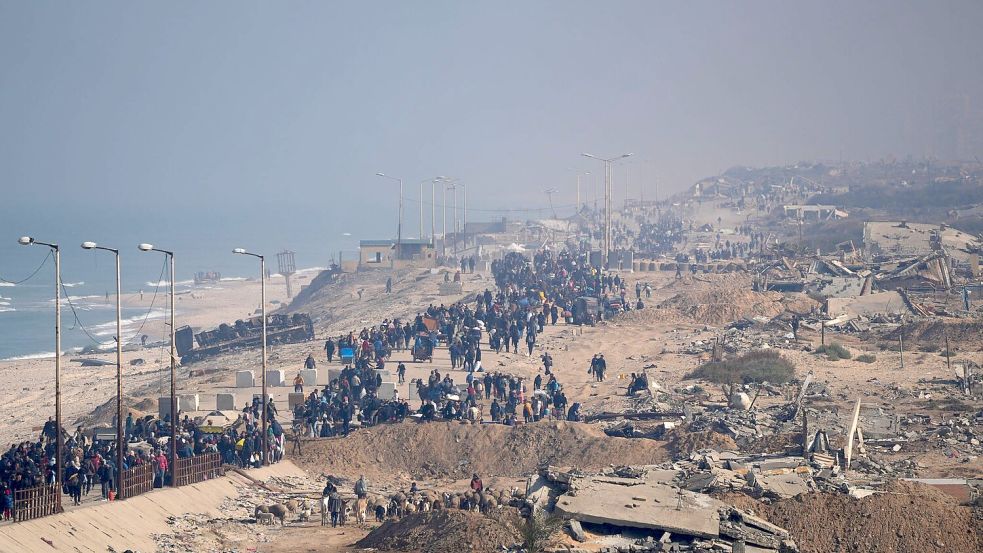 Die arabischen Länder lehnen eine Vertreibung der Palästinenser aus Gaza entschieden ab. Foto: Abdel Kareem Hana/AP/dpa