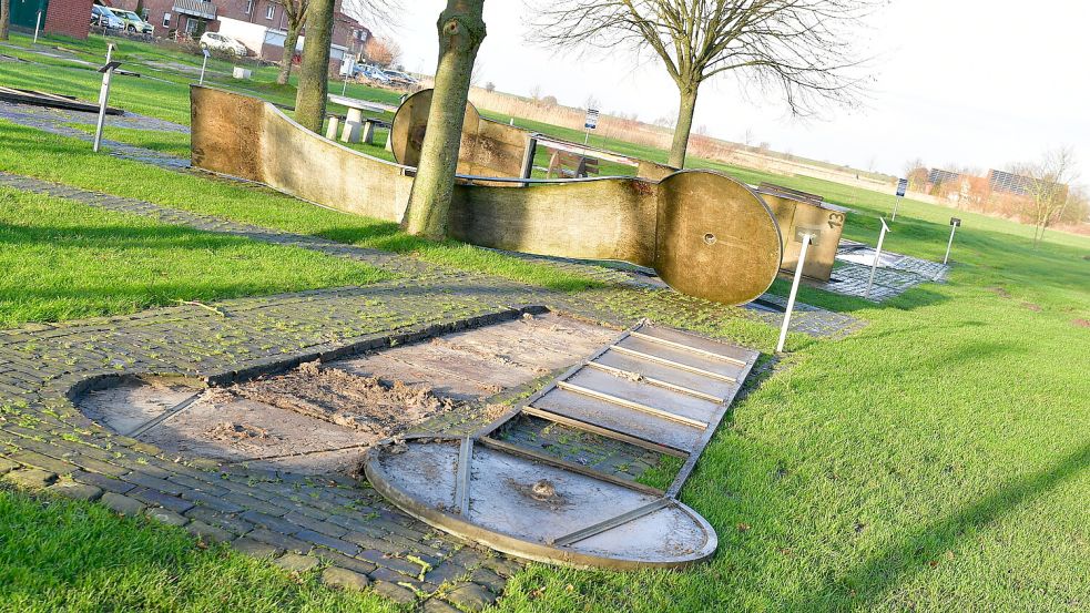 Die Minigolfanlage in Greetsiel wurde abgebaut. Hier soll bald etwas Neues entstehen. Fotos: Wagenaar