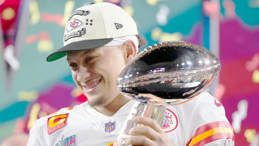 Mahomes hat die Eagles schon mal geschlagen in einem Super Bowl. Foto: Matt Slocum/AP/dpa