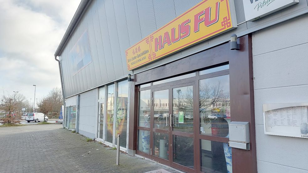 Seit 2016 gab es das mongolische Buffetrestaurant Haus Fu an der Ubierstraße in Emden. Jetzt ist es geschlossen. Fotos: Hanssen