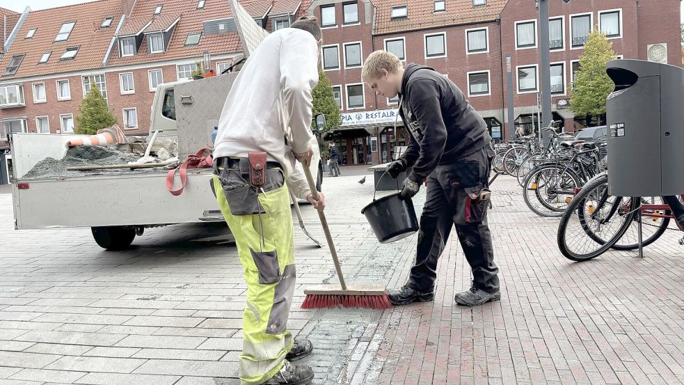 Am Neuen Markt muss nachgearbeitet werden. Foto: Schuurman/Archiv