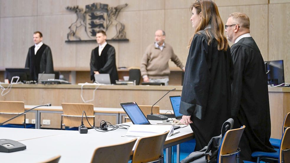 Zum Prozessauftakt Anfang Januar am Landgericht Mannheim gestand das Ehepaar die Morde an den beiden Ukrainerinnen, um das Baby der Jüngeren als eigenes Kind ausgeben zu können. (Archivbild) Foto: Uwe Anspach/dpa