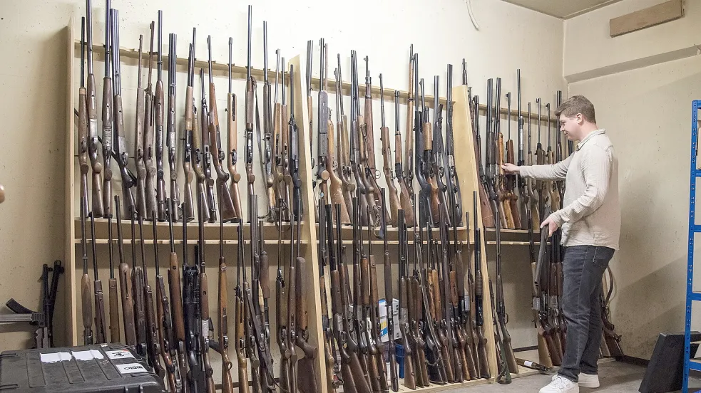 Zahlreiche Langwaffen wurden vom Landkreis Aurich im Jahr 2024 vernichtet. Foto: Landkreis Aurich