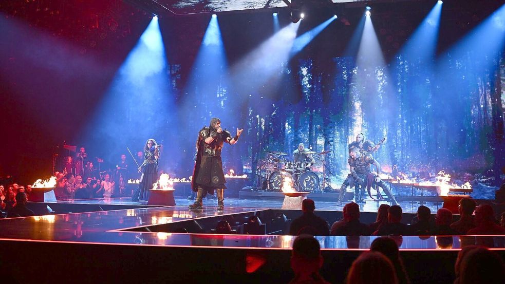 Die Band Feuerschwanz war die wohl größte Überraschung beim ESC-Vorentscheid. Foto: -/RTL/dpa