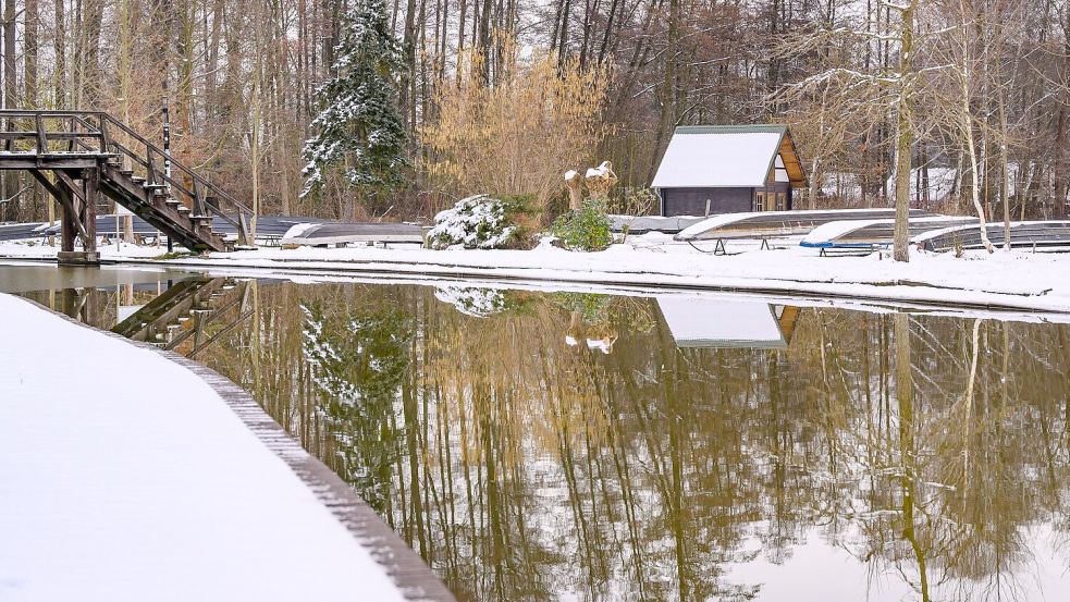 Kalt und frostig zeigt sich das Wetter. Foto: Patrick Pleul/dpa/ZB