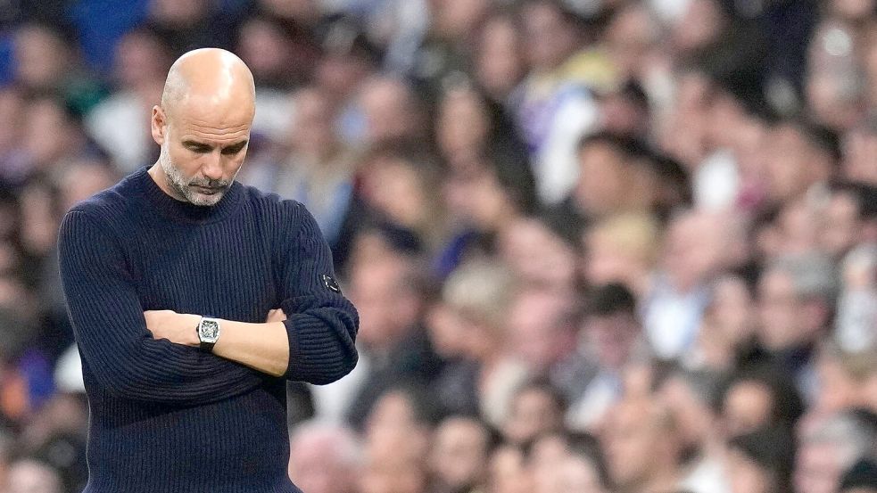 Pep Guardiola und Manchester City stehen nach dem Champions-League-Aus massiv in der Kritik. Foto: Manu Fernandez/AP/dpa