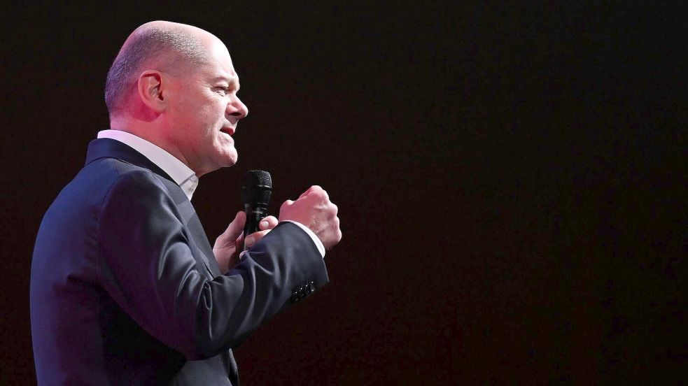 Scholz hofft auf Schub im Wahlkampffinale. Foto: Fabian Strauch/dpa