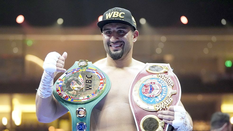 Der deutsche Boxer Agit Kabayel feiert den nächsten Erfolg (Archiv). Foto: Nick Potts/PA Wire/dpa