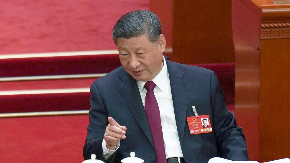 Unter Staatschef Xi Jinping begann an diesem Mittwoch der Nationale Volkskongress, der eine Woche dauern wird. Foto: Ng Han Guan/AP/dpa