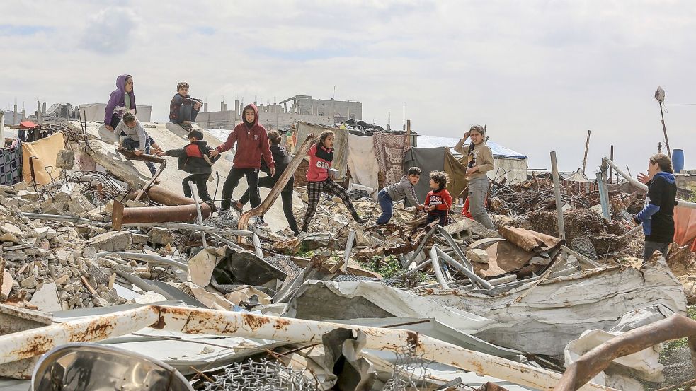 Der Krieg machte den Gazastreifen zu einem Trümmerfeld. (Archivbild) Foto: Abed Rahim Khatib/dpa