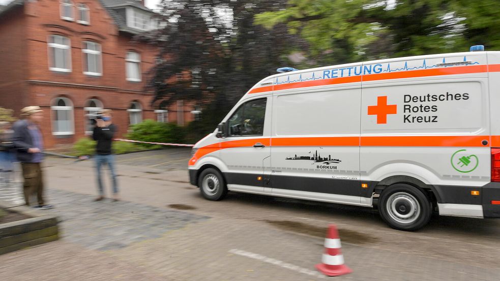 Die Rettungswache des DRK Leer an der Heisfelder Straße. Foto: Ortgies/Archiv