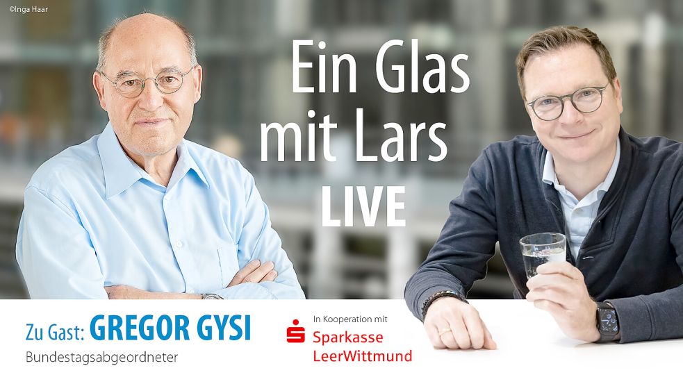 Livetalk mit Gregor Gysi. Grafik: Malchus