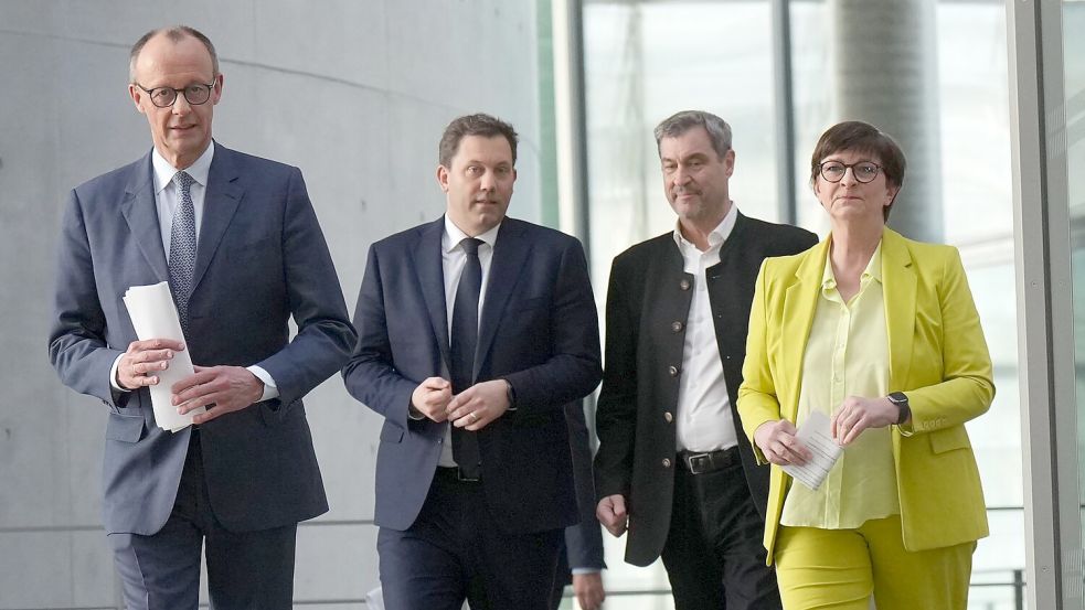 Haben sich in vielen Punkten geeinigt: CDU, CSU und SPD. Foto: Michael Kappeler/dpa