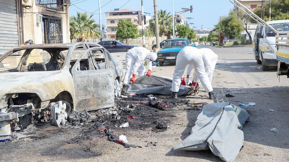 Nach Einschätzung von Menschenrechtsorganisationen haben sich in Syrien am Wochenende Hinrichtungsszenen abgespielt. Foto: Uncredited/Syrian Civil Defense White Helmets/AP/dpa