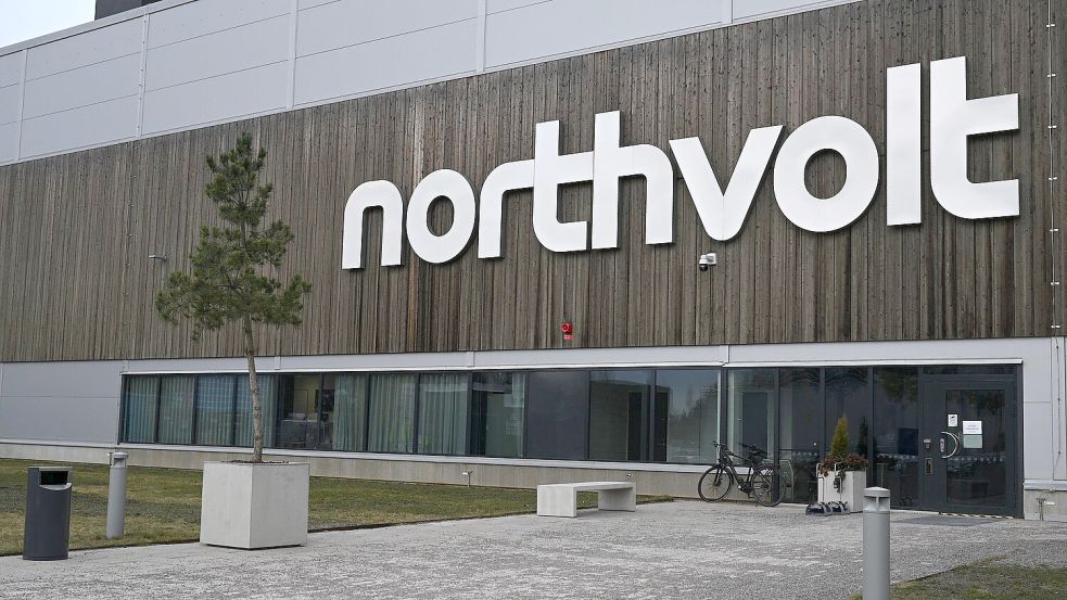 Auch in Schweden insvolvent: Northvolt. Foto: dpa/Britta Pedersen