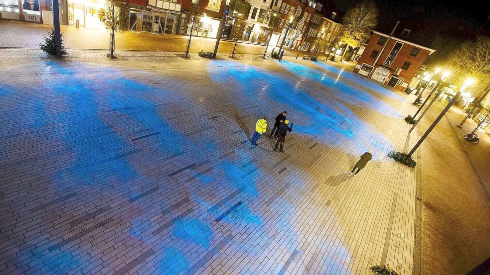 Der Neue Markt in Emden soll im Juli 2024 Schauplatz eines Landfriedensbruchs gewesen sein. Foto: J. Doden/Archiv