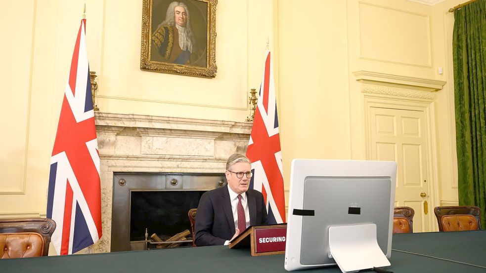 Der britische Premier Keir Starmer möchte eine „Koalition der Willigen“ etablieren. Foto: Leon Neal/PA Wire/dpa