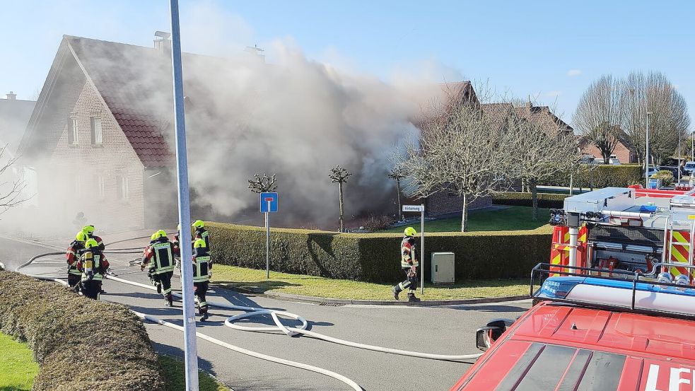 Es kam zu einer starken Rauchentwicklung. Foto: Wolters