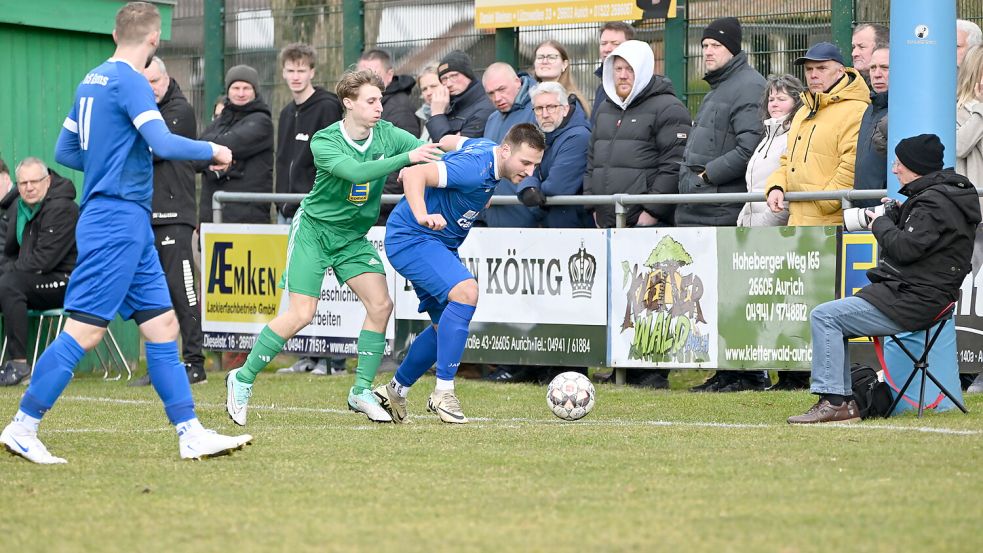 Die 250 Zuschauer sahen ein packendes Bezirksliga-Spiel. Foto: Doden/Blomberg