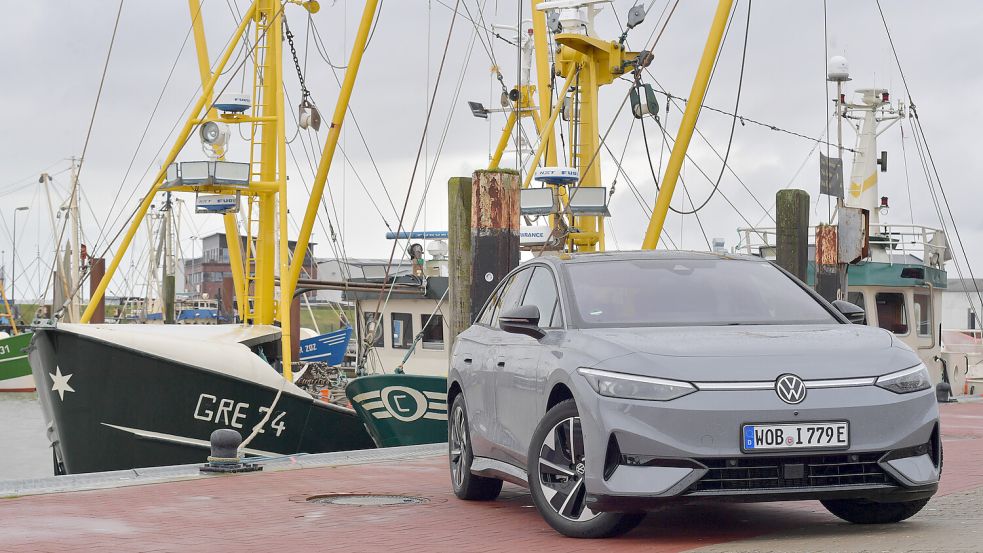 Die ID.7-Limousine in und aus Ostfriesland: Das E-Auto soll nun doch nicht in den USA und Kanada auf den Markt kommen. Foto: Ortgies/Archiv