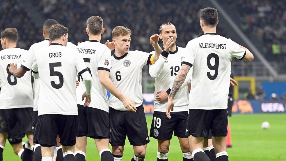 Deutschland bejubelt einen großen Fußball-Abend. Foto: Federico Gambarini/dpa