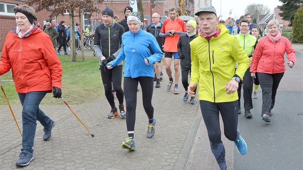 Bei der Winterlaufserie können Teilnehmer laufen oder walken. Archivfoto: Ammermann