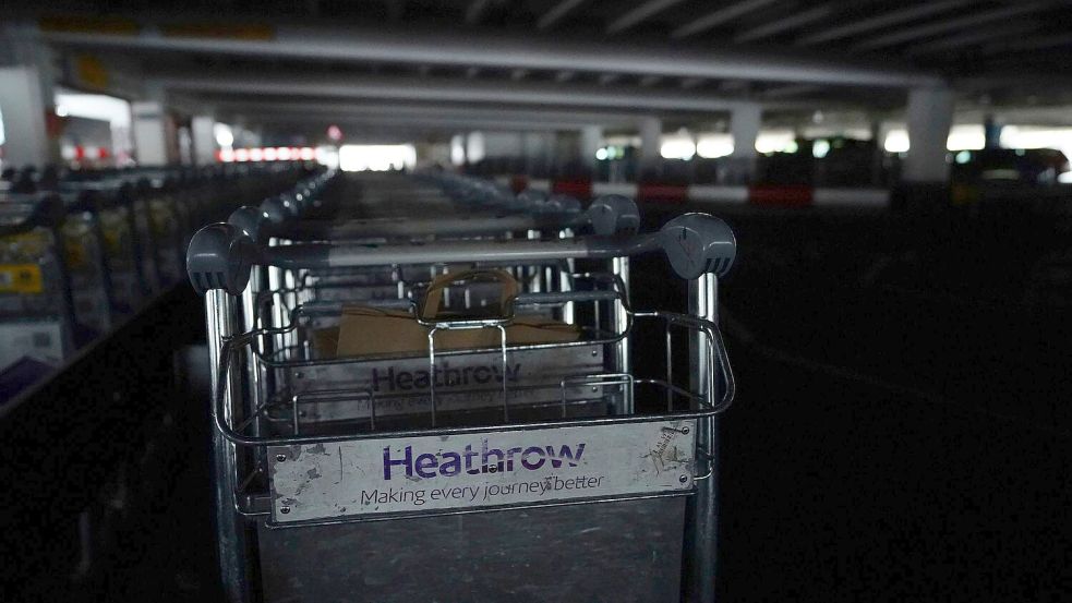 Am Flughafen Heathrow herrscht noch Stillstand. Foto: James Manning/PA/AP/dpa